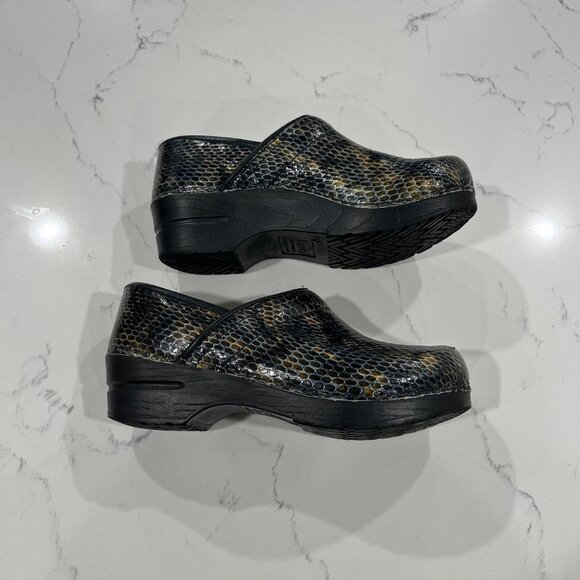 Sanita Original Danish Professional Snake Print Clogs Shoes 36 / 5.5 US - Picture 3 of 10